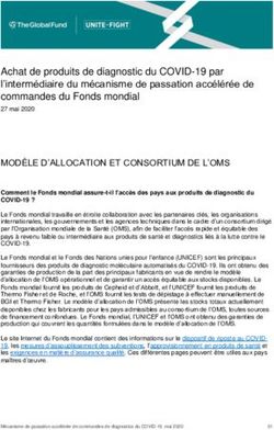 Achat de produits de diagnostic du COVID-19 par l'intermédiaire du mécanisme de passation accélérée de commandes du Fonds mondial