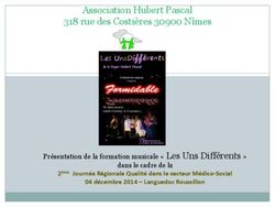Association Hubert Pascal 318 rue des Costières 30900 Nîmes - Présentation de la formation musicale " Les Uns Différents "