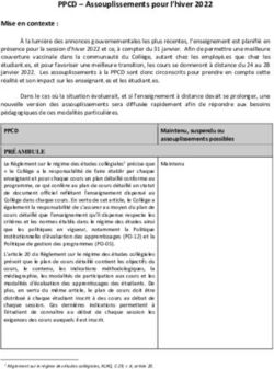 PPCD - Assouplissements pour l'hiver 2022 - Coll&egrave;ge Ahuntsic