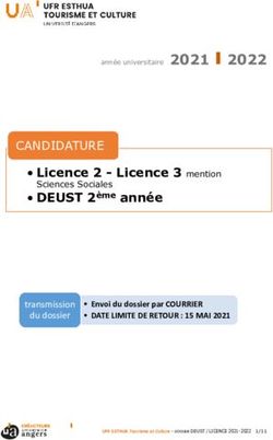 CANDIDATURE - Université d'Angers