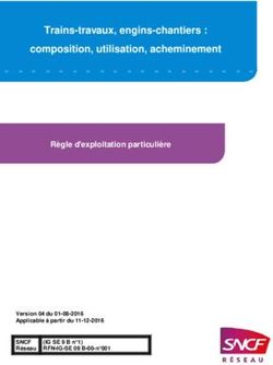 Trains-travaux, engins-chantiers : composition, utilisation, acheminement - Règle d'exploitation particulière