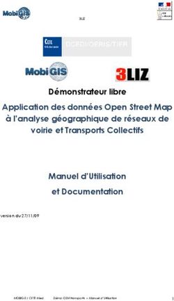 Démonstrateur libre Application des données Open Street Map à l'analyse géographique de réseaux de voirie et Transports Collectifs Manuel ...