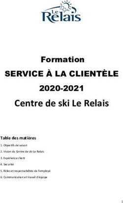 Centre de ski Le Relais - SERVICE À LA CLIENTÈLE Formation 2020-2021 - Centre de ...