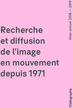 Recherche et diffusion de l'image en mouvement depuis 1971