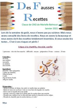 Des Fausses Recettes Classe de CM2 de Marielle Bahroun Janvier 2021