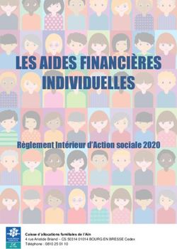 LES AIDES FINANCIÈRES INDIVIDUELLES - Règlement Intérieur d'Action sociale 2020 - Caf
