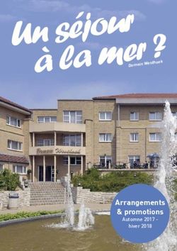 Arrangements & promotions - Automne 2017 - hiver 2018 - Domein Westhoek - FMSB