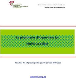 La pharmacie clinique dans les hôpitaux belges - www.mfc-cmp.be Résultats des 54 projets pilotes pour la période 2009-2010