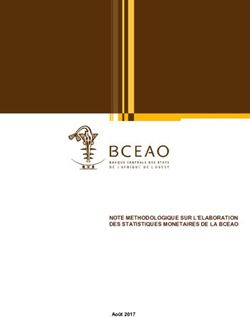 NOTE METHODOLOGIQUE SUR L'ELABORATION DES STATISTIQUES MONETAIRES DE LA BCEAO - Août 2017