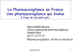 La Pharmacovigilance en France Une pharmacovigilance qui &eacute;volue - &Agrave; l'insu de son plein gr&eacute;