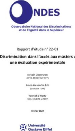 Discrimination dans l'acc&egrave;s aux masters : une &eacute;valuation exp&eacute;rimentale