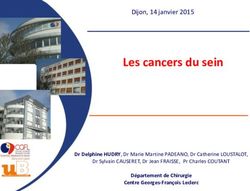 Les cancers du sein Dijon, 14 janvier 2015 - Dr Delphine HUDRY, Dr Marie Martine PADEANO, Dr Catherine LOUSTALOT, IFSI DIJON
