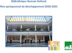 Bibliothèque Romain Rolland Plan quinquennal de développement 2020-2025