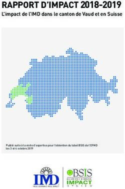 RAPPORT D'IMPACT 2018-2019 - L'impact de l'IMD dans le canton de Vaud et en Suisse - IMD Business School