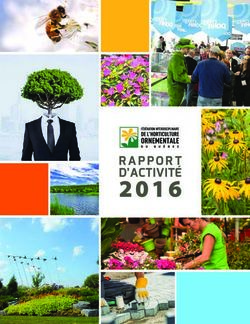 2016 D'ACTIVITÉ - Québec Vert