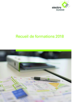 Recueil de formations 2018 - Electrosuisse