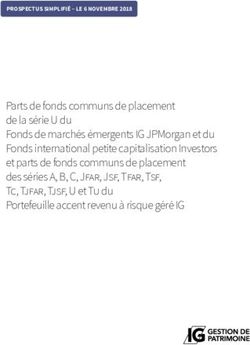Parts de fonds communs de placement de la série U du Fonds de marchés émergents IG JPMorgan et du Fonds international petite capitalisation ...