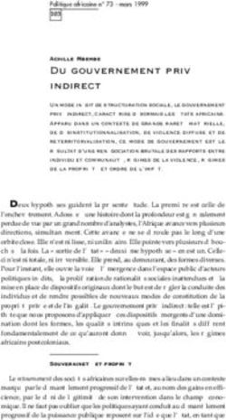 Du gouvernement priv&eacute; indirect - Achille Mbembe