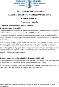 Proc&egrave;s-verbal (version pr&eacute;liminaire) Assembl&eacute;e annuelle des membres (AAM) du CMFC Le 11 novembre 2021 Assembl&eacute;e virtuelle