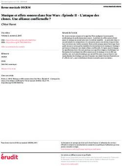 Musique et effets sonores dans Star Wars : Épisode II - L'attaque des clones. Une alliance conflictuelle ? - Érudit