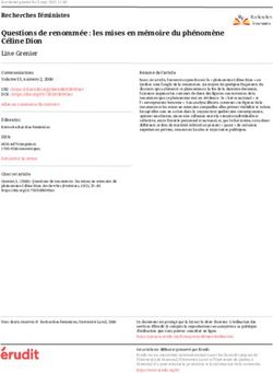 Questions de renomm&eacute;e : les mises en m&eacute;moire du ph&eacute;nom&egrave;ne C&eacute;line Dion - &Eacute;rudit