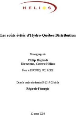 Les coûts évités d'Hydro-Québec Distribution - Philip Raphals Directeur, Centre Hélios