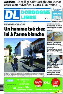 Un homme tué chez lui à l'arme blanche - ACCIDENT - Dordogne Libre