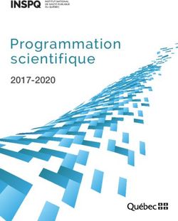 Programmation scientifique - INSPQ