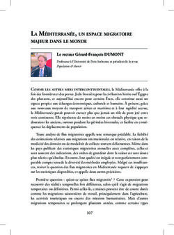 La méditerranée, un espace migratoire majeur dans le monde