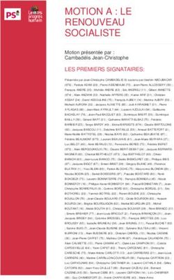 MOTION A : LE RENOUVEAU SOCIALISTE - Motion pr&eacute;sent&eacute;e par : Cambad&eacute;lis Jean-Christophe