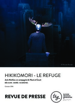 REVUE DE PRESSE HIKIKOMORI - LE REFUGE - Joris Mathieu en compagnie de Haut et Court - TNG Lyon