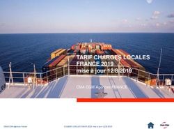 TARIF CHARGES LOCALES FRANCE 2019 - mise à jour 12/8/2019 CMA CGM Agences FRANCE