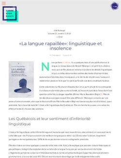 "La langue rapaill&eacute;e": linguistique et insolence