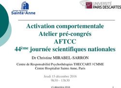 AFTCC Activation comportementale Atelier pré-congrés