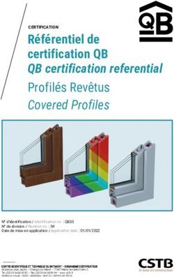 R&eacute;f&eacute;rentiel de certification QB QB certification referential Profil&eacute;s Rev&ecirc;tus Covered Profiles - CSTB ...