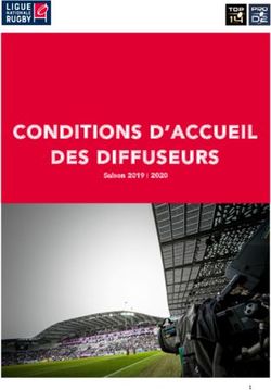 CONDITIONS D'ACCUEIL DES DIFFUSEURS - Saison 2019 I 2020 - Ligue Nationale de Rugby
