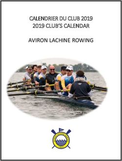 CALENDRIER DU CLUB 2019 2019 CLUB'S CALENDAR - AVIRON LACHINE ROWING