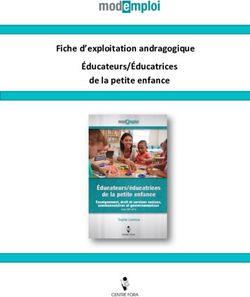 Fiche d'exploitation andragogique Éducateurs/Éducatrices de la petite enfance - Centre FORA