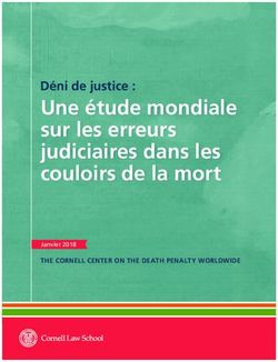 Une étude mondiale sur les erreurs judiciaires dans les couloirs de la mort - Déni de justice