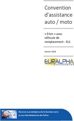 Convention d'assistance auto / moto - véhicule de remplacement EL1 Janvier 2018 - Euralpha