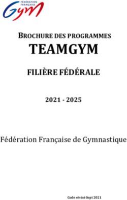 TEAMGYM FILIÈRE FÉDÉRALE - Fédération Française de Gymnastique