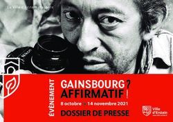 GAINSBOURG AFFIRMATIF 8 OCTOBRE 14 NOVEMBRE 2021 - LA VILLE D'ERSTEIN PR&Eacute;SENTE - INA