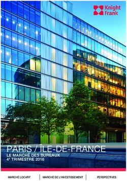 PARIS / ÎLE-DE-FRANCE - LE MARCHÉ DES BUREAUX 4E TRIMESTRE 2018 MARCHÉ LOCATIF MARCHÉ DE L'INVESTISSEMENT - Knight Frank