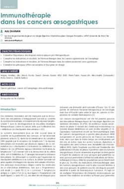 Immunoth&eacute;rapie dans les cancers oesogastriques