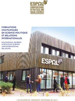FORMATIONS MULTILINGUES EN SCIENCE POLITIQUE ET RELATIONS INTERNATIONALES - MULTILINGUAL DEGREES IN POLITICAL SCIENCE AND INTERNATIONAL RELATIONS ...