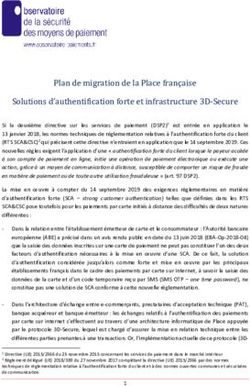 Plan de migration de la Place française Solutions d'authentification forte et infrastructure 3D-Secure
