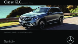 Classe GLCSport Utility Vehicle - Liste de prix. Valable à partir du 16 janvier 2020.