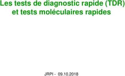 Les tests de diagnostic rapide (TDR) et tests moléculaires rapides - JRPI 09.10.2018 - GILAR