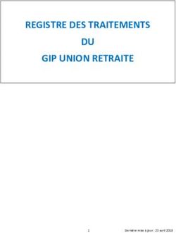 REGISTRE DES TRAITEMENTS DU GIP UNION RETRAITE - Info retraite