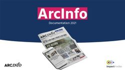 ARCINFO DOCUMENTATION 2021